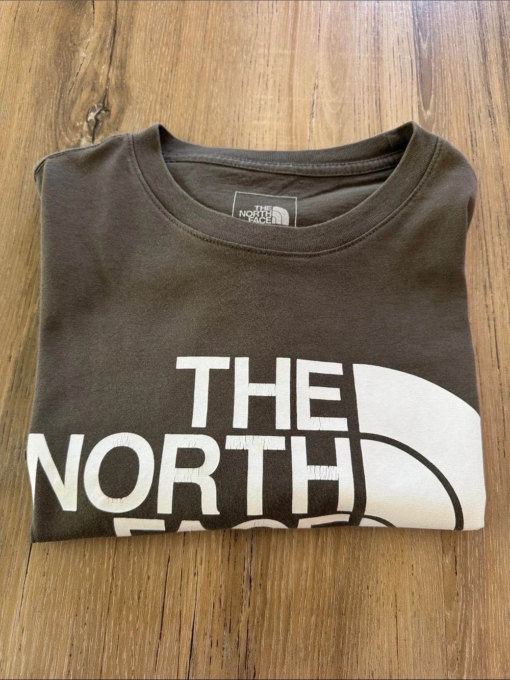 The North Face Olive Green Short-Sleeve Logo Tee